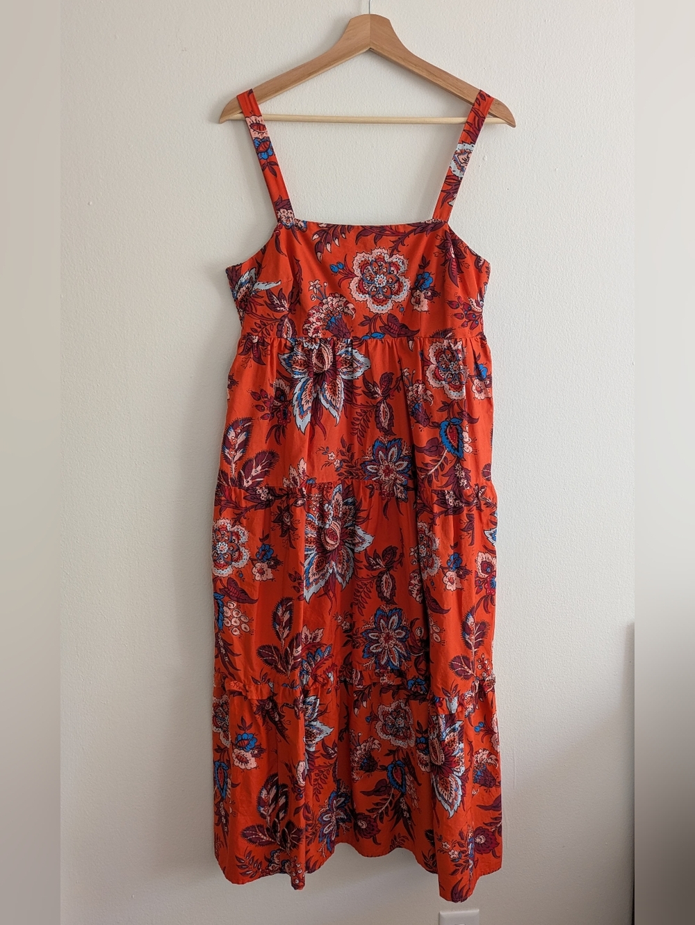 Rhode X Target Leafy Floral Print Tiered Maxi Dress